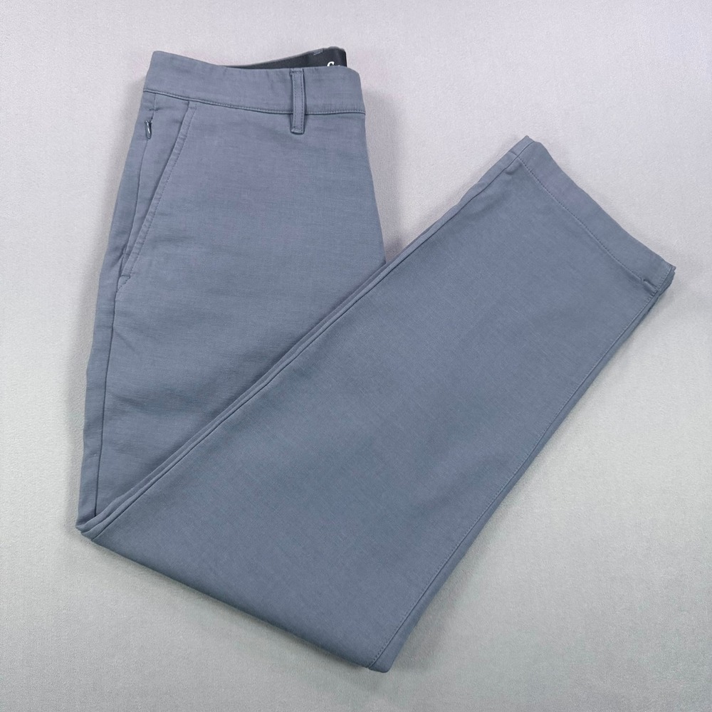 Goodfellow Mens 30x30 Gray Cotton Rayon Blend Slim Fit Stretch Chino Dress Pants